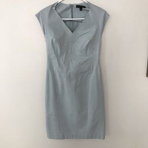 Banana Republic baby blue fitted dress